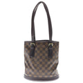 Louis Vuitton Damier Ebene Marais Handbag Mini Tote Brown Leather Gold
