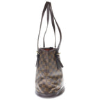 Louis Vuitton Damier Ebene Marais Handbag Mini Tote Brown Leather Gold — view 3