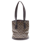 Louis Vuitton Damier Ebene Marais Handbag Mini Tote Brown Leather Gold — view 2