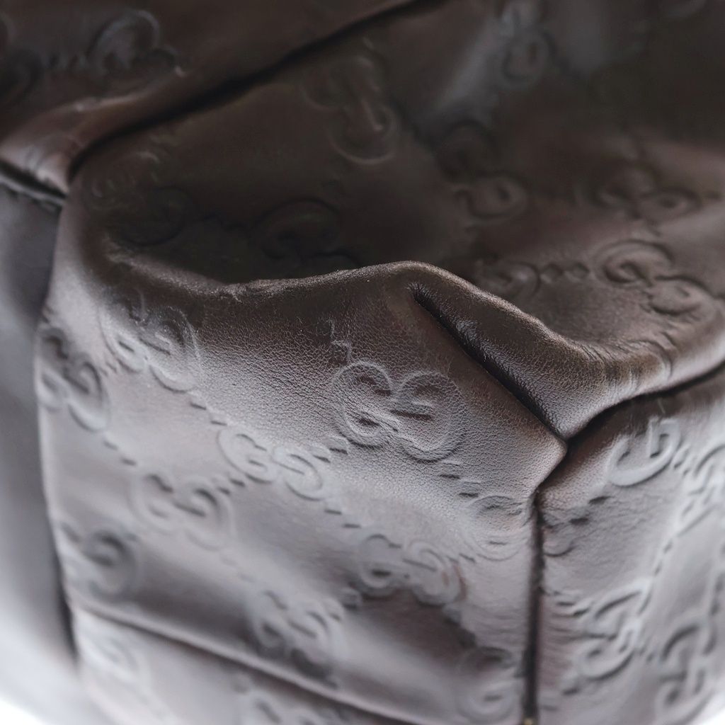 Gucci Hysteria Tote Brown Leather Gold — view 5