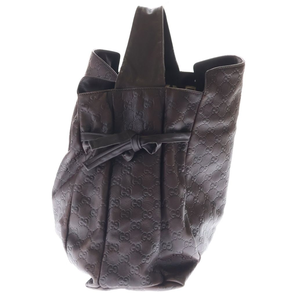 Gucci Hysteria Tote Brown Leather Gold — view 3