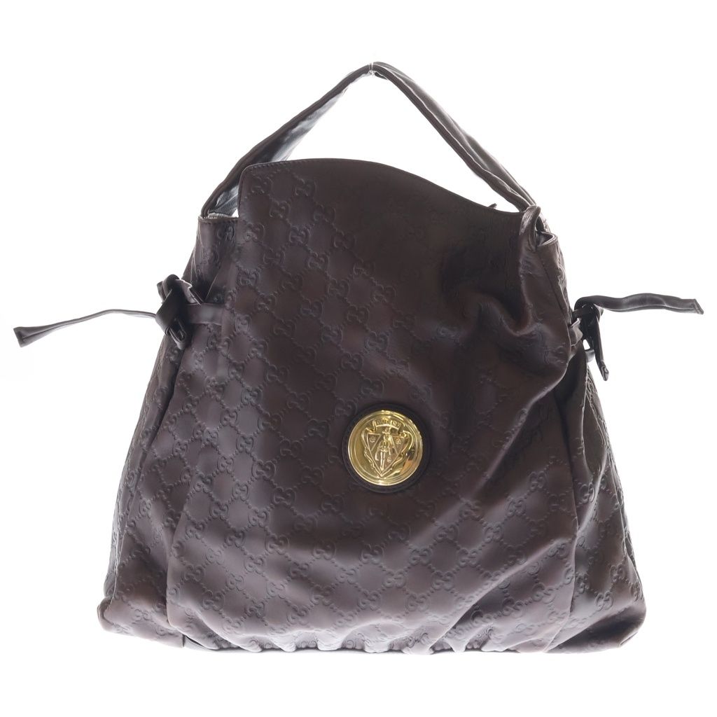 Gucci Hysteria Tote Brown Leather Gold