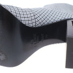 Fendi Plaid Long Boots Gray — view 4