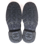 Chanel Quilted CC Logo Leather Lace Up Chain Boots Short 36 Black — view 5