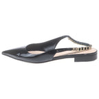 Gucci Signoria Sling Back Flat Ballet Shoes Black