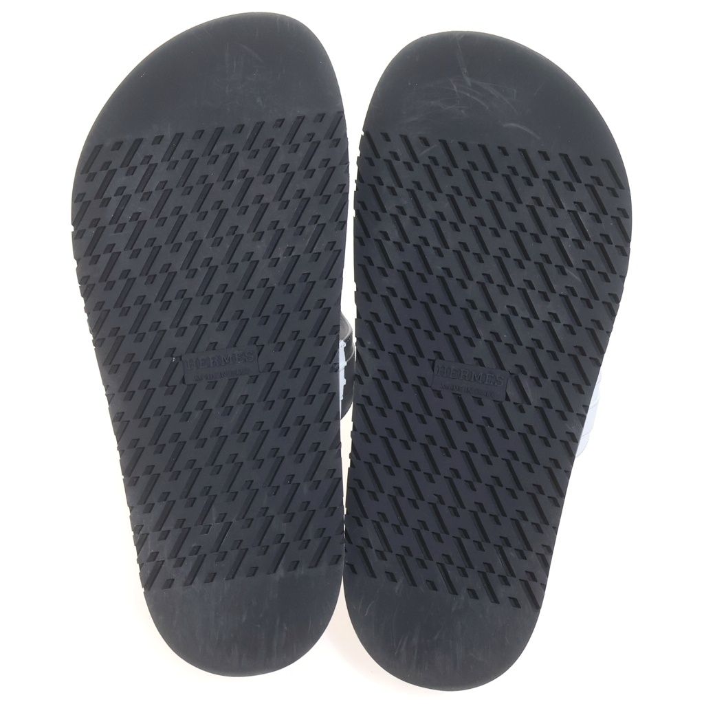 Hermes Empir Leather Sandals White Kelly — view 5