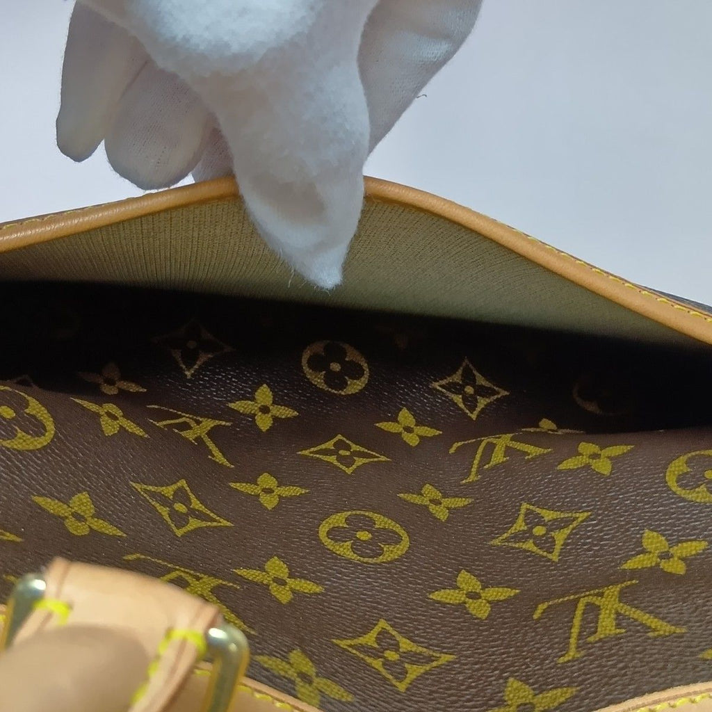 Louis Vuitton Monogram Bowling Vanity Deauville Boston Bag Brown — view 8