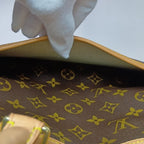 Louis Vuitton Monogram Bowling Vanity Deauville Boston Bag Brown — view 8