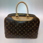 Louis Vuitton Monogram Bowling Vanity Deauville Boston Bag Brown — view 2