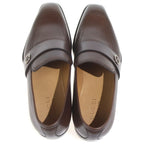 Gucci Interlocking Leather Shoes Loafers Brown — view 4