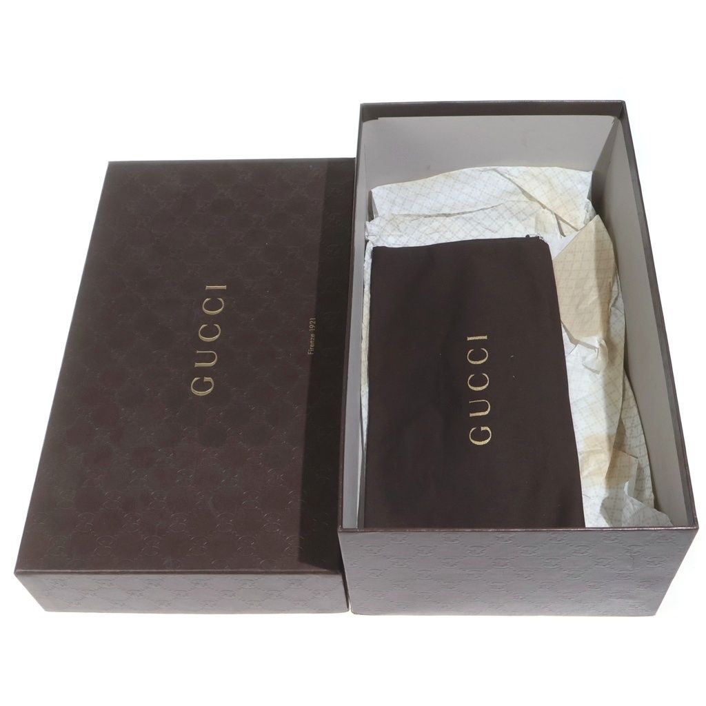 Gucci Interlocking Leather Shoes Loafers Brown — view 6