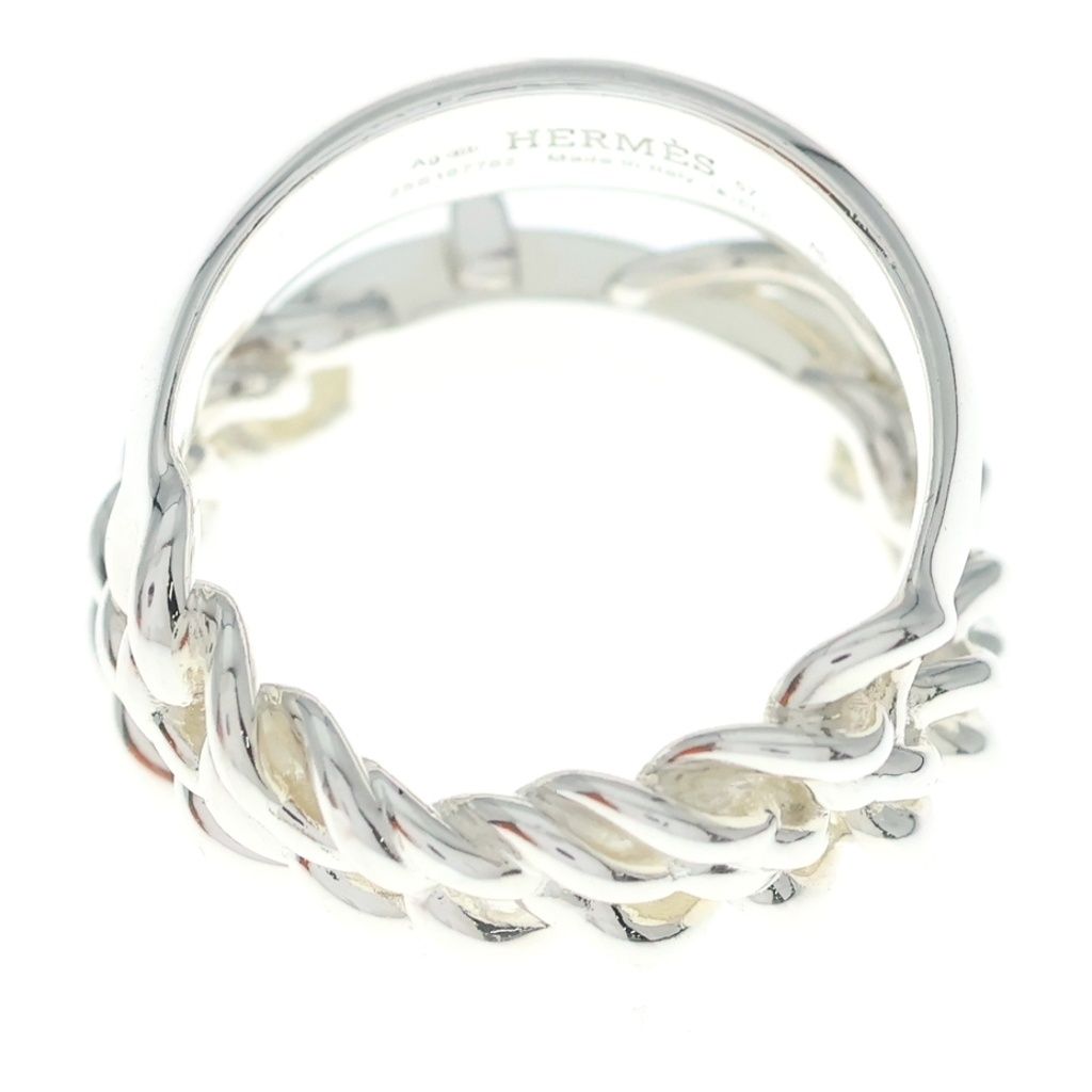 Hermes Book le Cellier Inflexible 57 Ring Silver — view 4