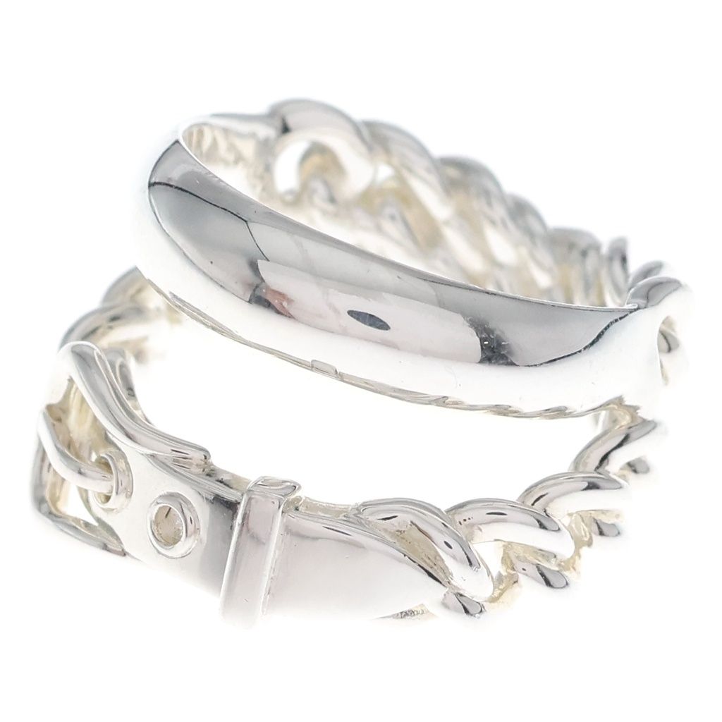 Hermes Book le Cellier Inflexible 57 Ring Silver