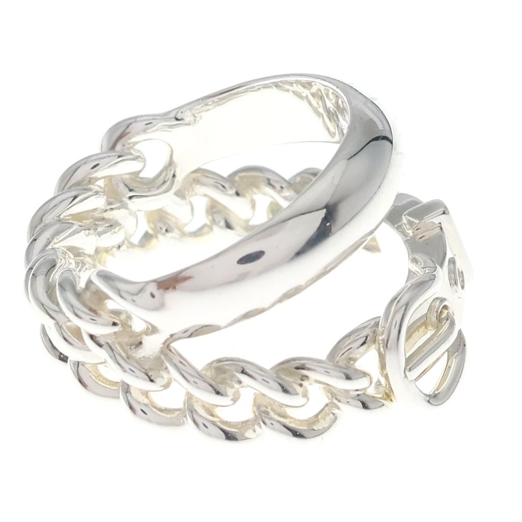 Hermes Book le Cellier Inflexible 57 Ring Silver — view 3
