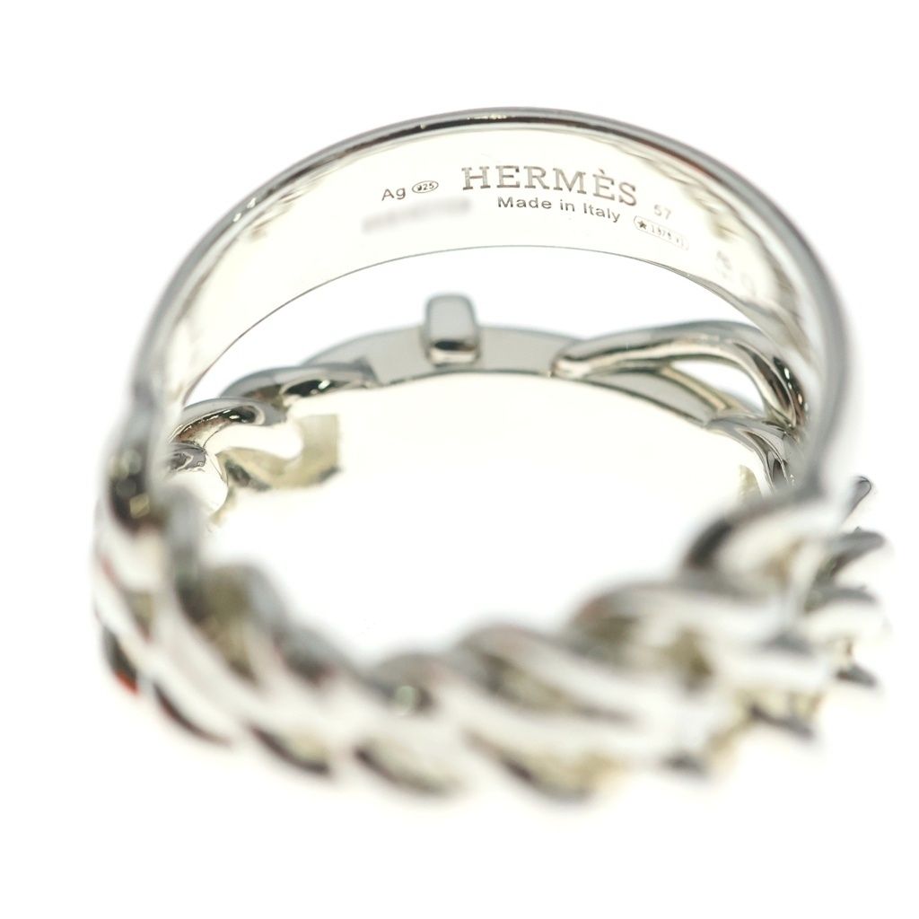 Hermes Book le Cellier Inflexible 57 Ring Silver — view 5