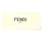 Fendi Logo Plate Side Zip Lace Up Leather Biker Boots Black — view 6
