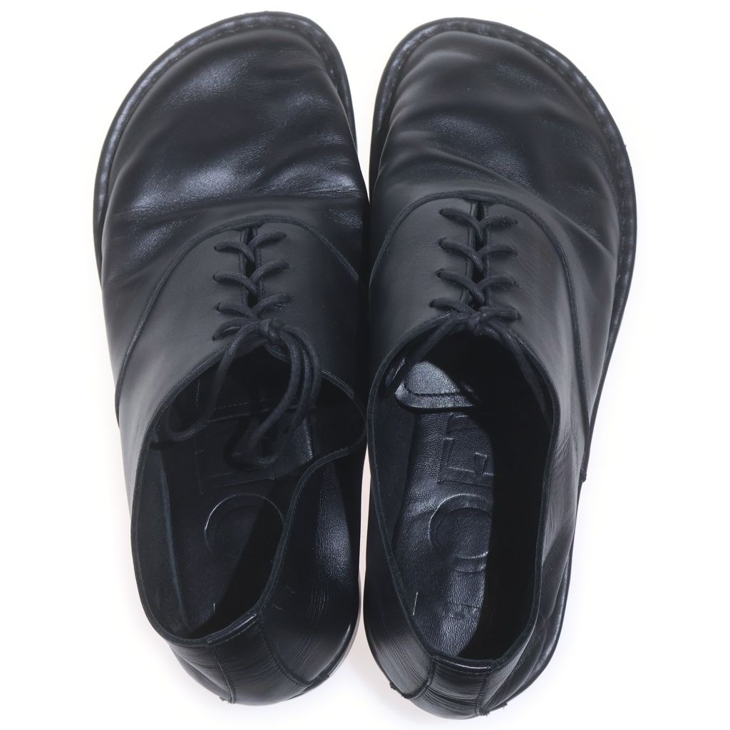 Loewe Folio Derby Lace Up Leather Dress Shoes Black — view 4
