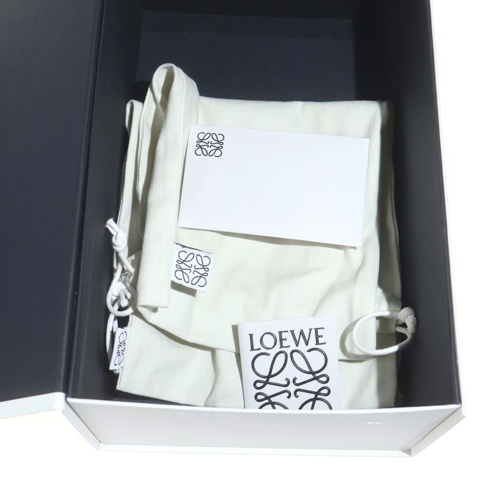 Loewe Folio Derby Lace Up Leather Dress Shoes Black — view 6