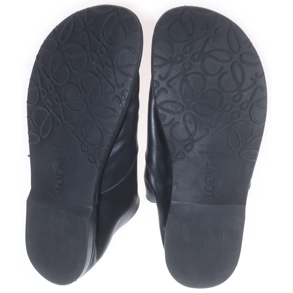 Loewe Folio Derby Lace Up Leather Dress Shoes Black — view 5