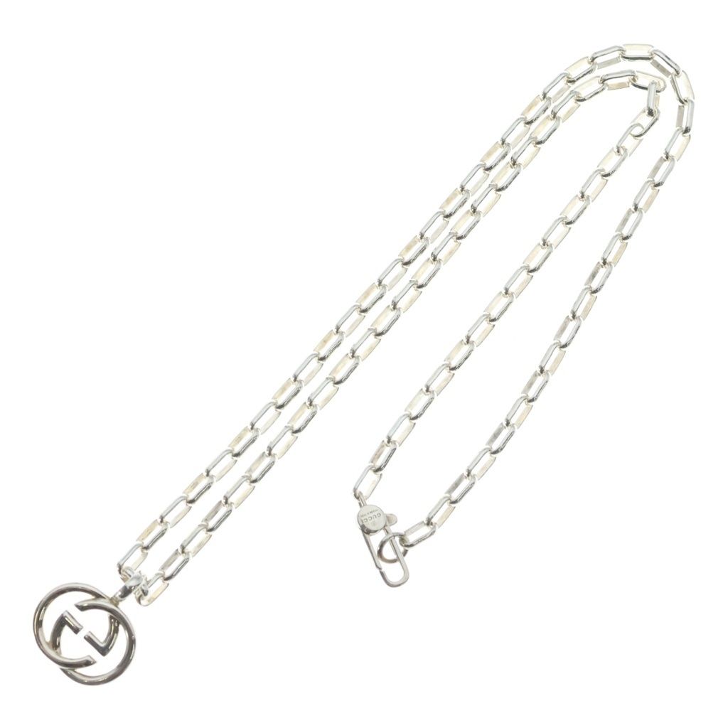 Gucci Interlocking GG Pendant Chain Silver — view 2
