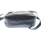 Gucci Soho Small Disco Leather Shoulder Bag Gold Black — view 4