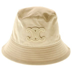 Celine Triomphe Patch Bucket Hat Beige — view 4