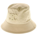 Celine Triomphe Patch Bucket Hat Beige