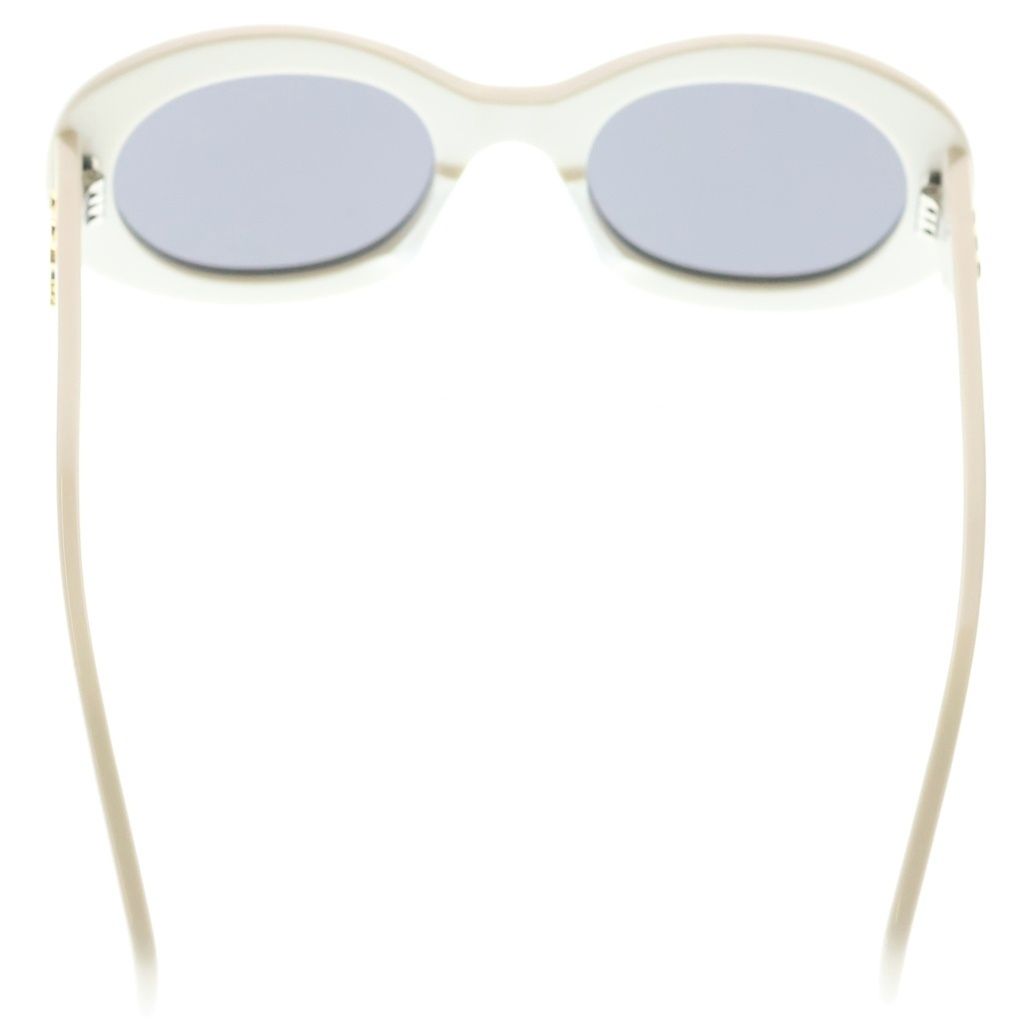Celine Triomphe 01 Oval Frame Sunglasses Eyewear White — view 2