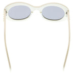 Celine Triomphe 01 Oval Frame Sunglasses Eyewear White — view 2