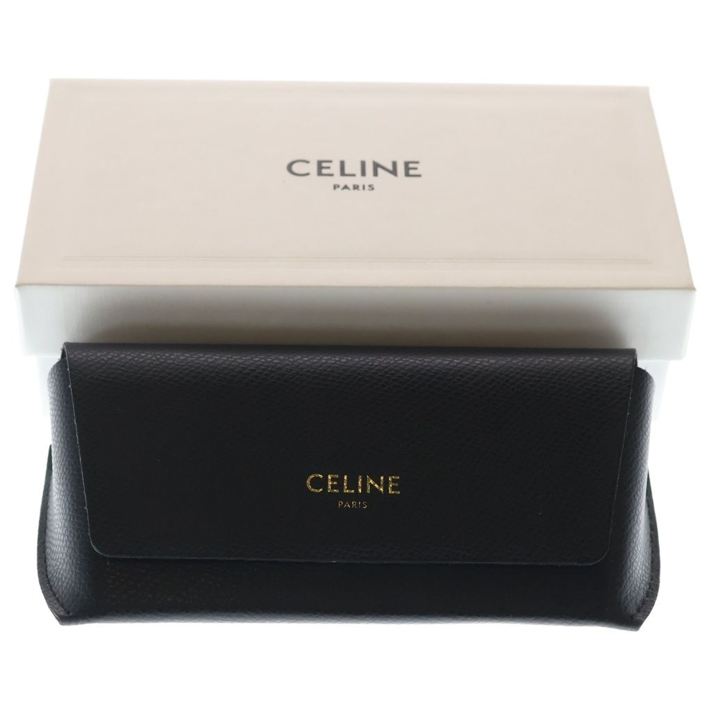 Celine Triomphe 01 Oval Frame Sunglasses Eyewear White — view 6