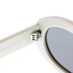 Celine Triomphe 01 Oval Frame Sunglasses Eyewear White — view 4