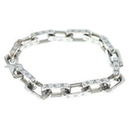 Louis Vuitton Collier Monogram Chain Bracelet Silver — view 4