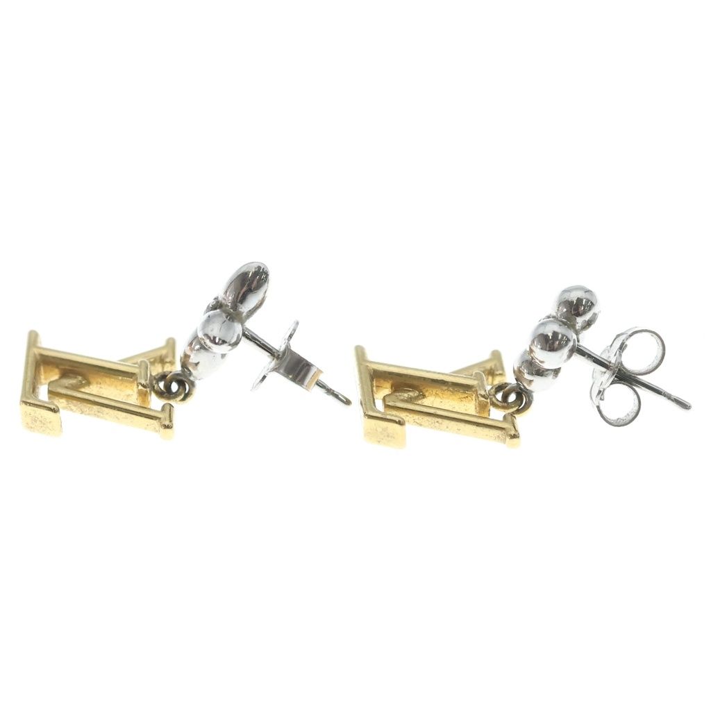 Louis Vuitton Pandant LV Iconic Flower Monogram Metal Zircon Earrings Gold — view 3