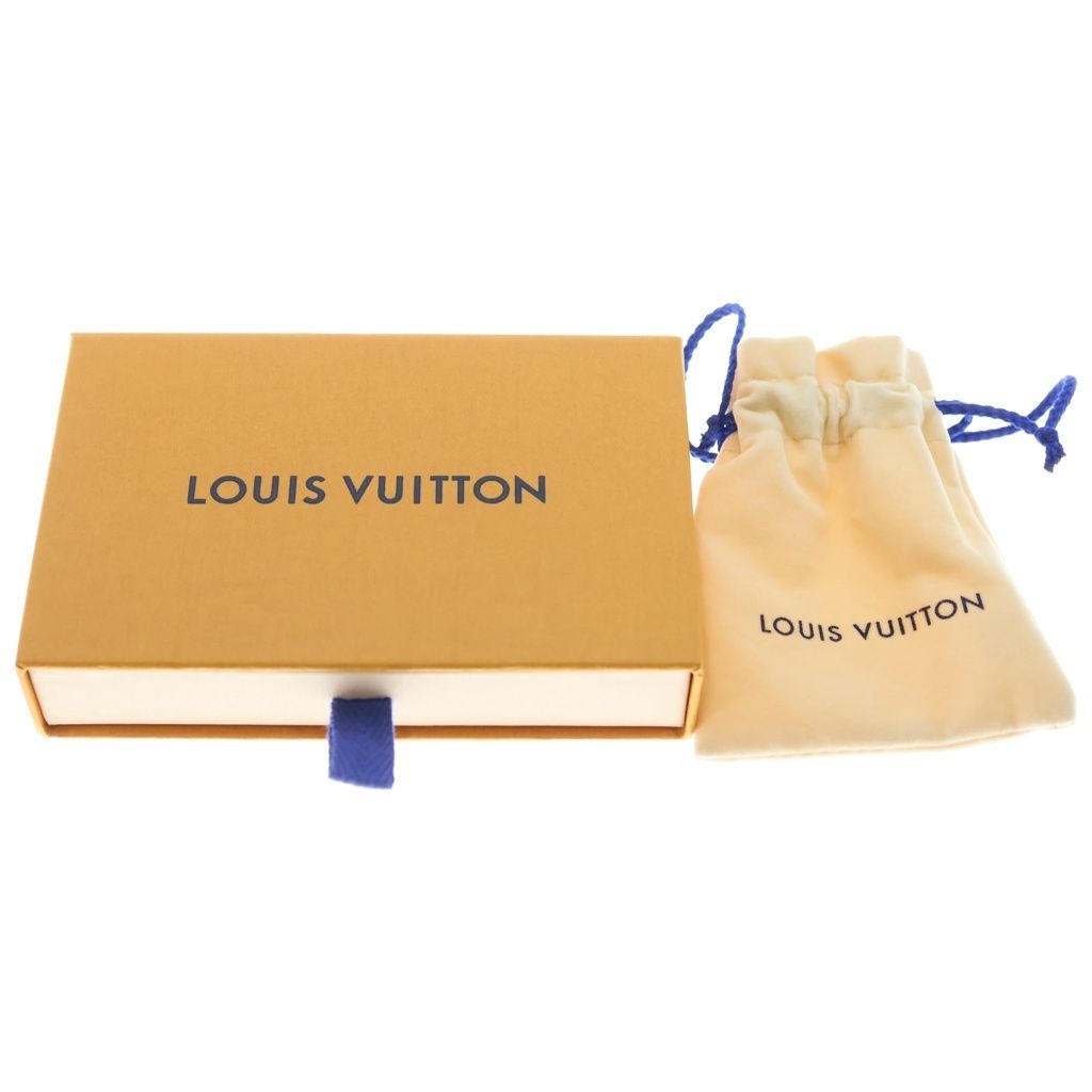 Louis Vuitton Earrings Nano Gram Enamel Black Gold — view 6