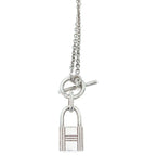 Hermes Amulet Necklace Cadena Motif Silver — view 3