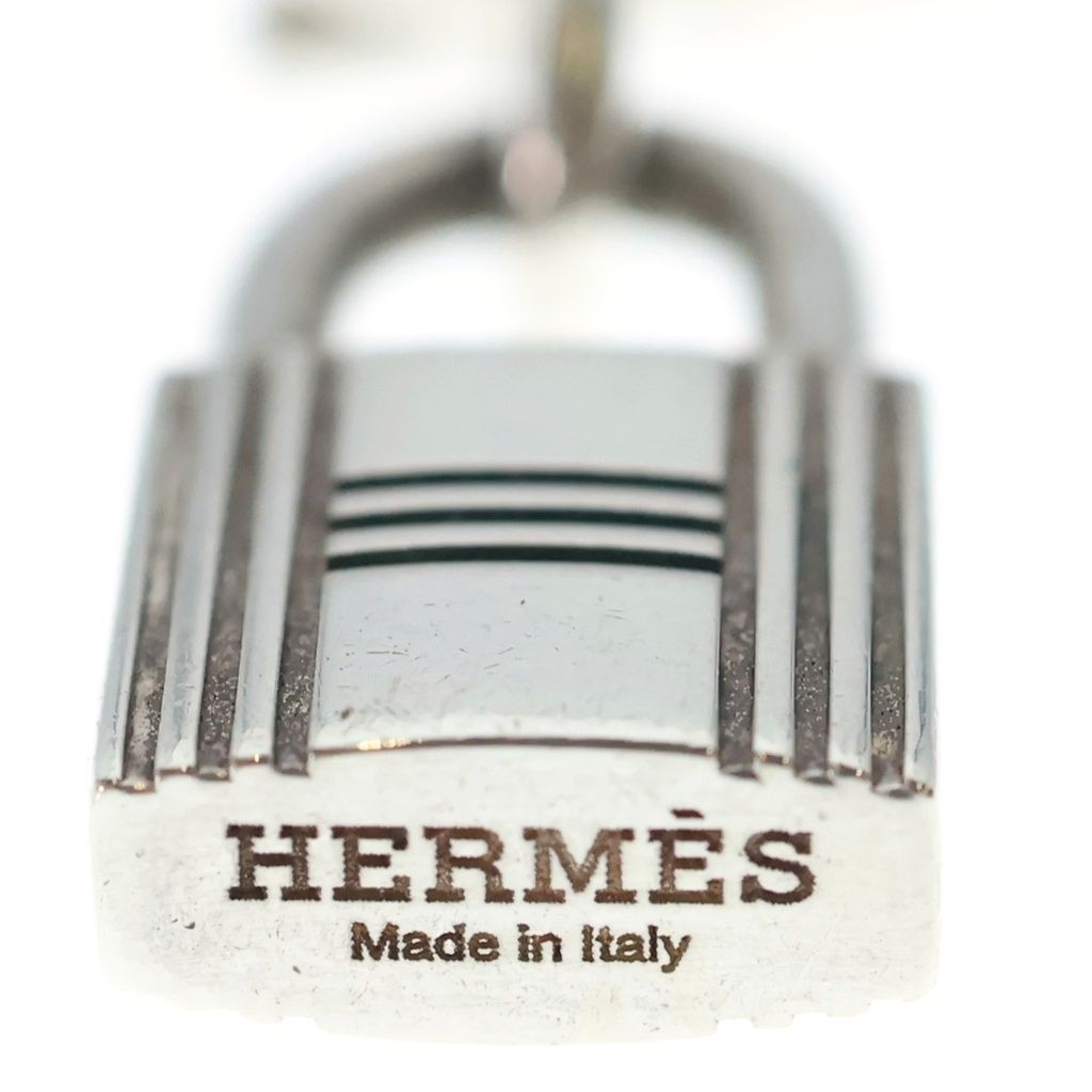 Hermes Amulet Necklace Cadena Motif Silver — view 4