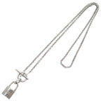 Hermes Amulet Necklace Cadena Motif Silver — view 2
