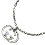 Gucci Interlocking Pendant Silver