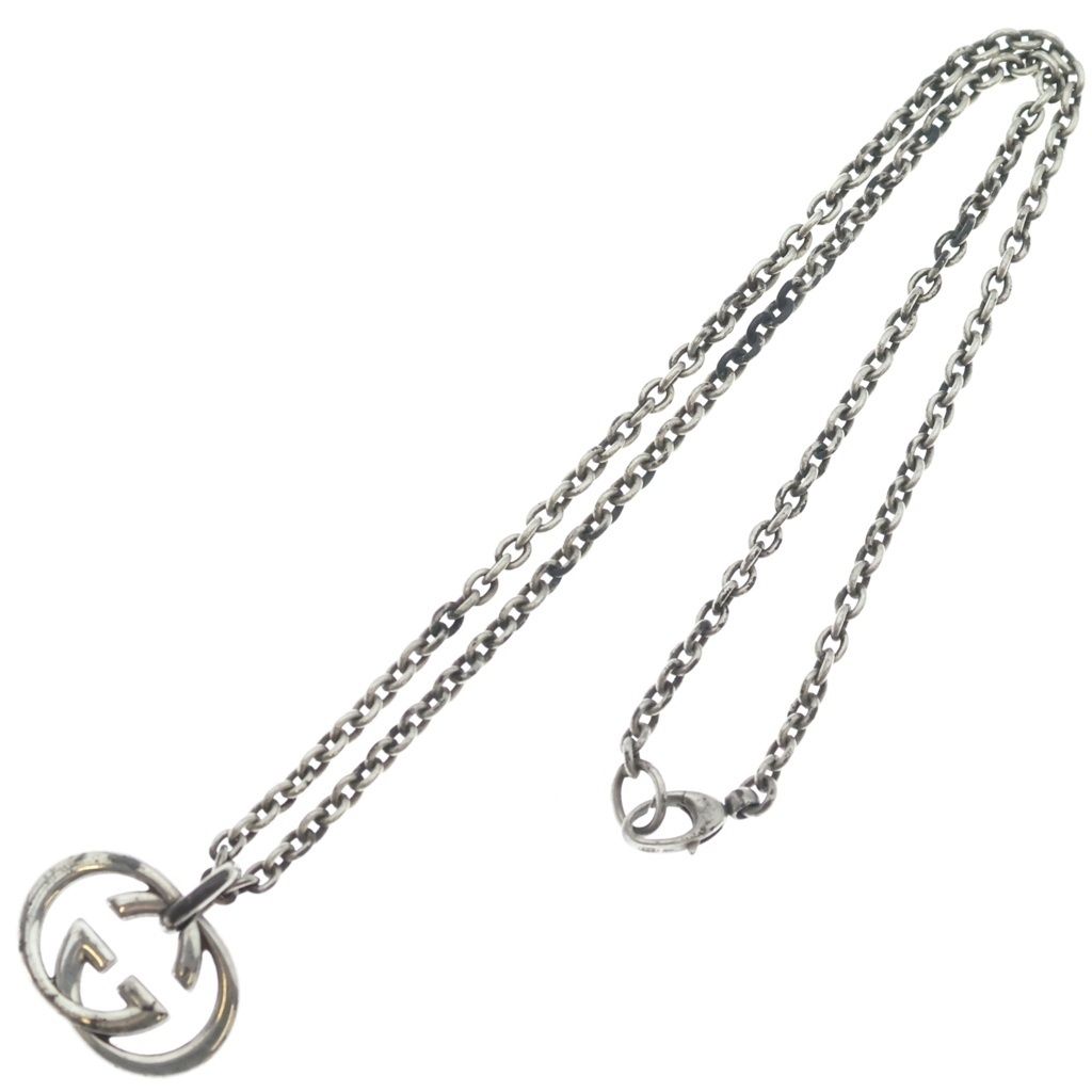 Gucci Interlocking Pendant Silver — view 2
