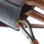 Celine Triomphe Mini Vertical Cover 2-Way Mini Shoulder Bag Brown Leather Gold — view 6