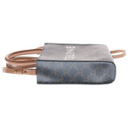 Celine Triomphe Mini Vertical Cover 2-Way Mini Shoulder Bag Brown Leather Gold — view 3