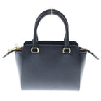 Prada Saffiano 2-Way Mini Bag Black Leather Gold — view 2