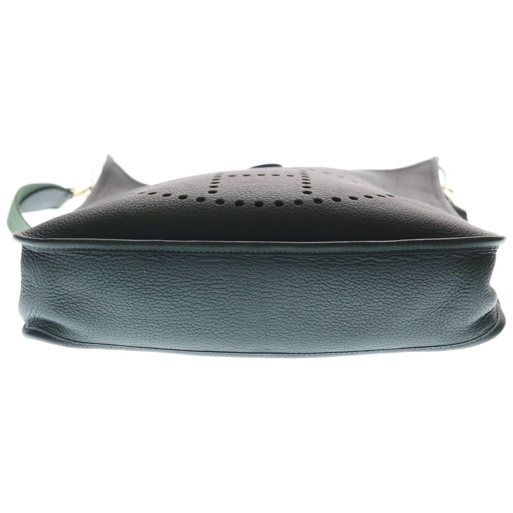 Hermes Evelyne Shoulder Bag Green Taurillon Gold — view 4