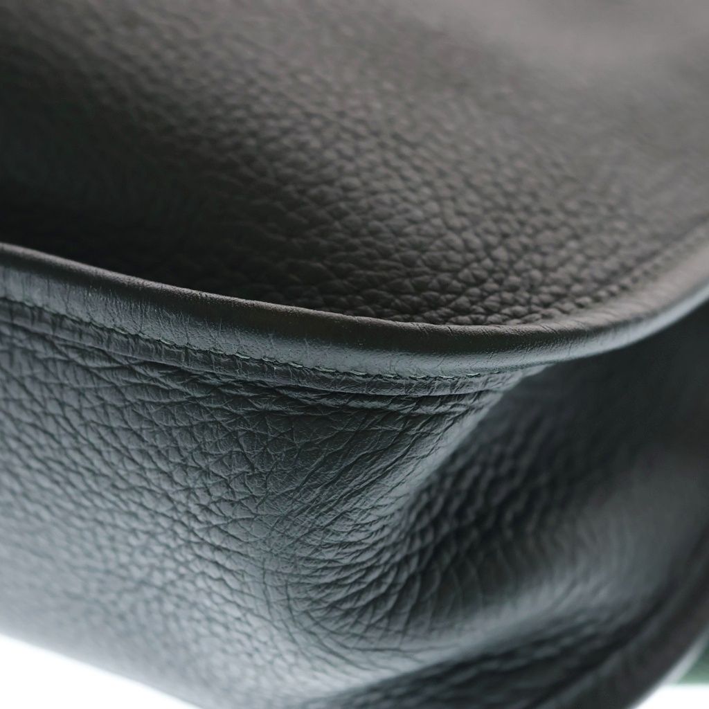 Hermes Evelyne Shoulder Bag Green Taurillon Gold — view 5
