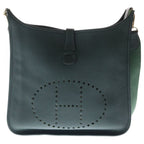Hermes Evelyne Shoulder Bag Green Taurillon Gold