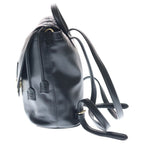 Fendi Baguette FF Logo Backpack Black Leather Gold — view 3