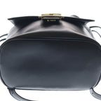 Fendi Baguette FF Logo Backpack Black Leather Gold — view 4