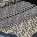 Fendi Baguette FF Logo Backpack Black Leather Gold — view 7