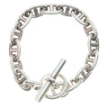 Hermes Chaine D'ancre MM Chain Bracelet Silver