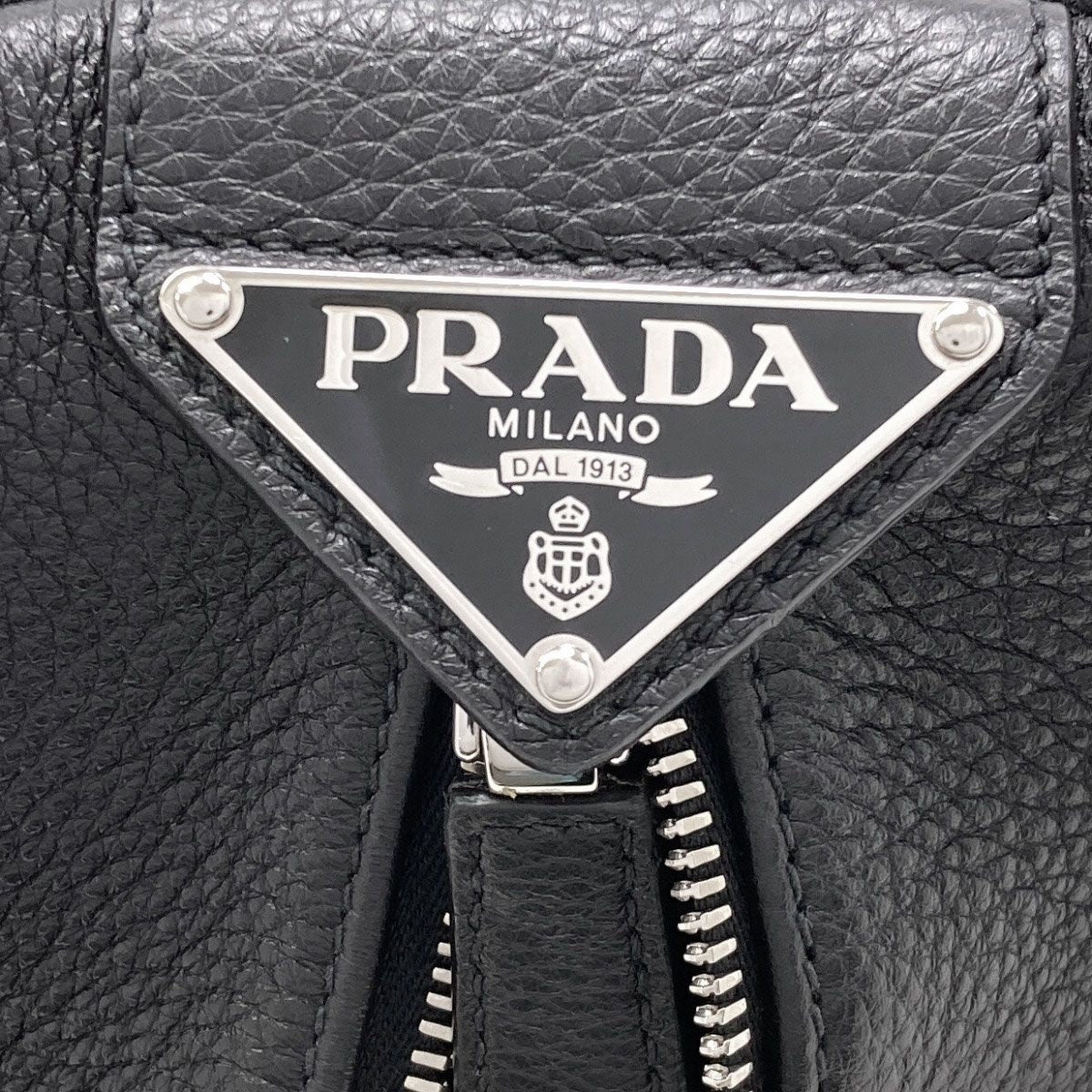 Prada Triangle Backpack Leather — view 7